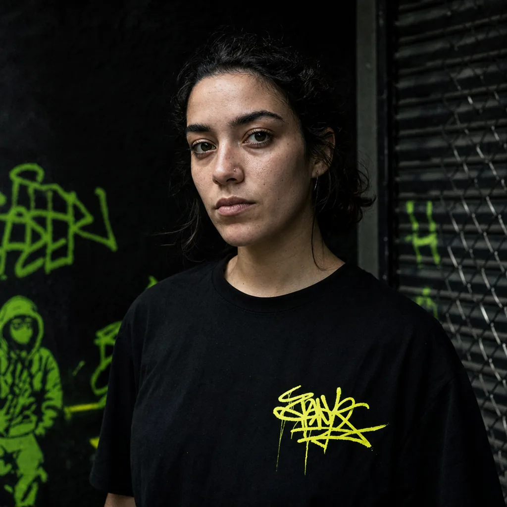Garazi, responsable de grafica HZRD, retrato editorial