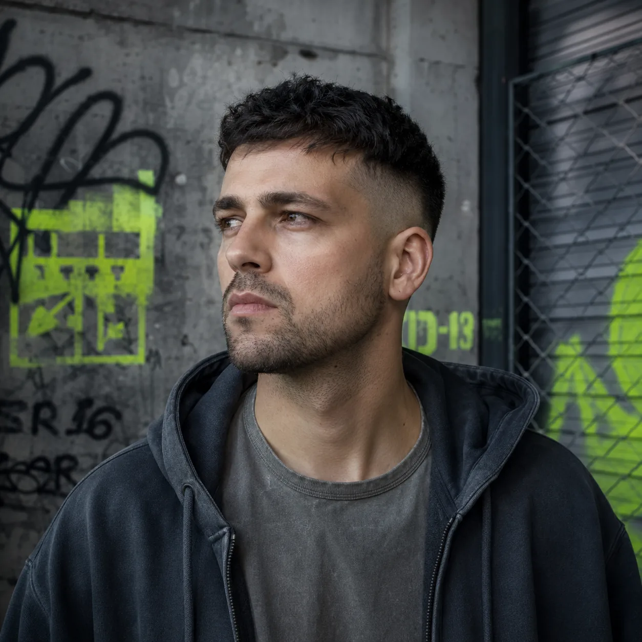 Iker, responsable de produccion y costura, retrato editorial